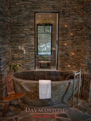 bồn tắm bằng đá